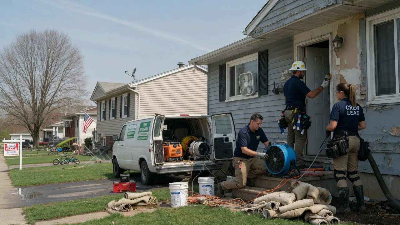 Flood Cleanup in Houtzdale, PA near me